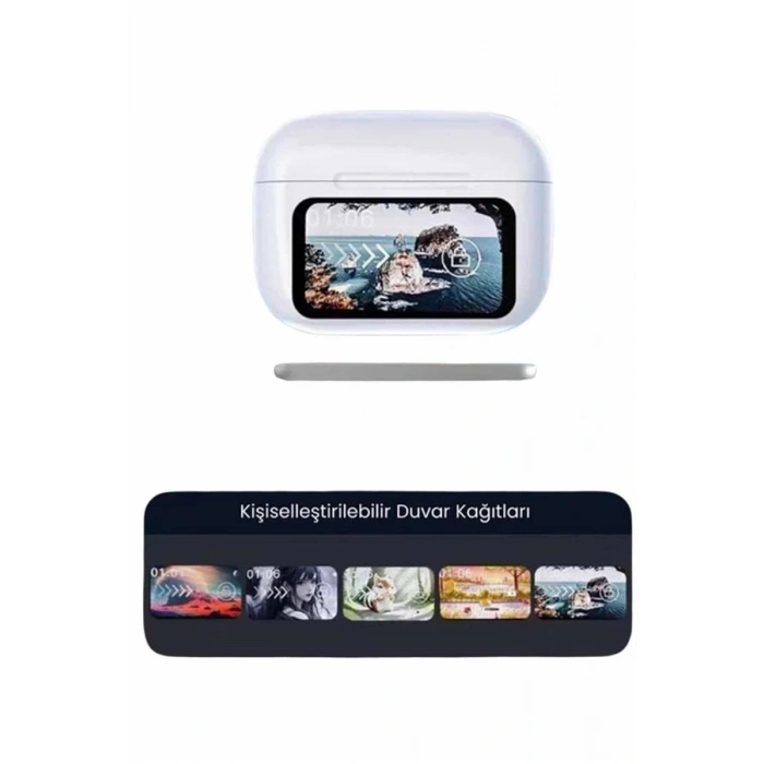 Dokunmatik Ekranlı ANC/ENC Yeni Nesil Pro Bluetooth Kulaklık Dokunmatik Ekran