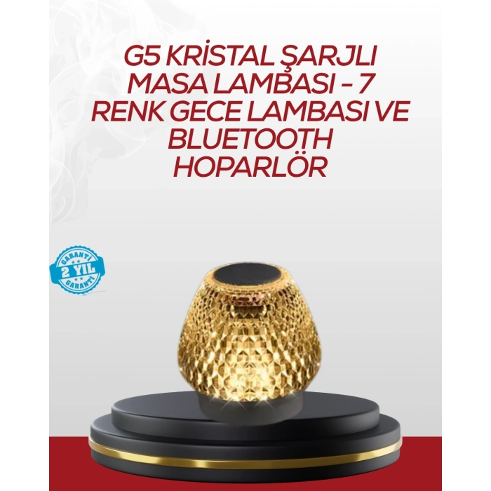 Dokunmatik Işıklı Kablosuz Bluetooth Hoparlör 5W