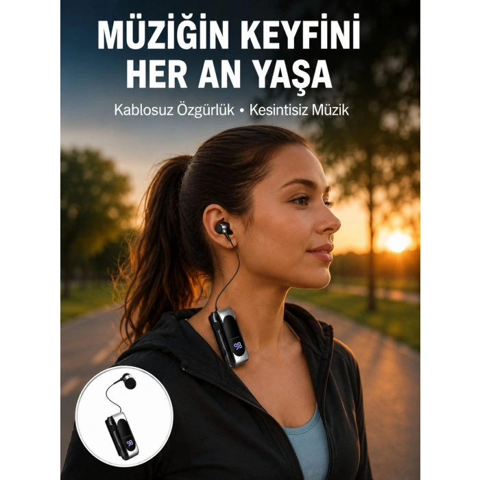 DS-F210 Kablosuz Kulaklık – 25 Saat Kullanım & Hızlı Şarj Yeni Nesil