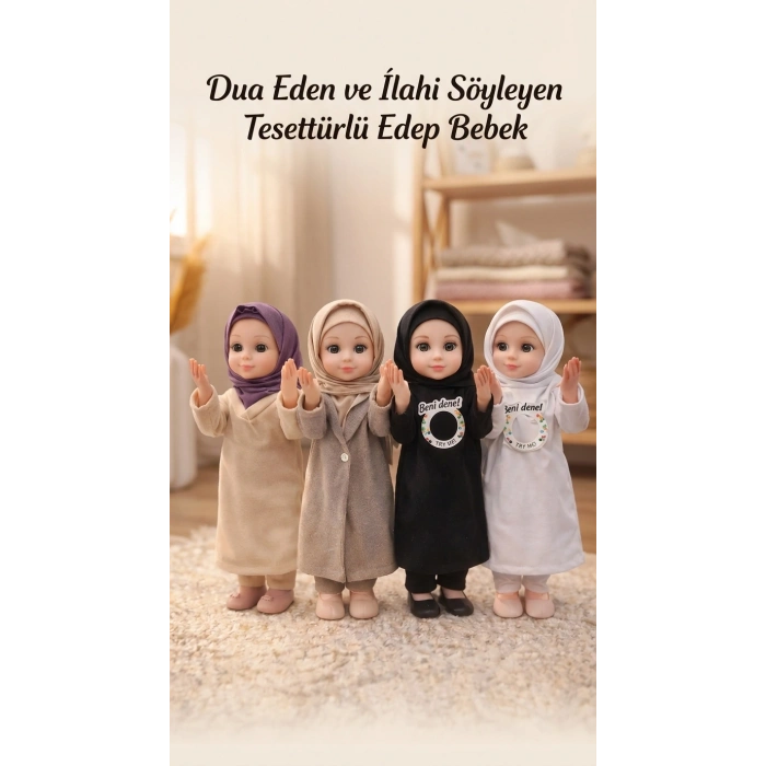 Dua Eden Tesettürlü Bebek Oyuncak Ramazan İlahi Fonksiyonlu