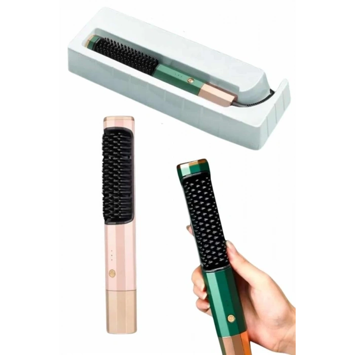 Düzleştirici Fırça Saç Düzleştirici Arada Fön Tarak Taşınabilir