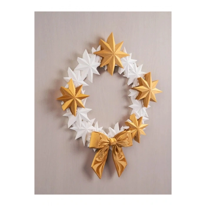 Eco Lounge Altın Yıldız Kapı Süsü 21 cm – Yılbaşı Yeni Yıl Dekorasyon