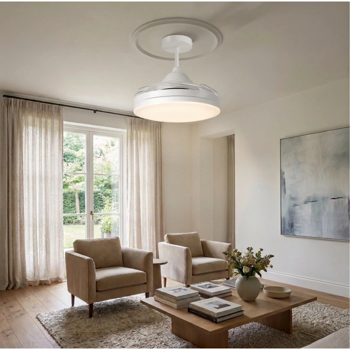 Eco Lounge CATA CT 1156 Dolunay 72W Fanlı Kumandalı Led Ampul 3 Renk