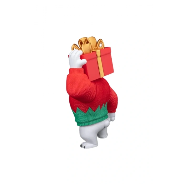 Eco Lounge Kutup Ayısı Figürü 25 cm – Kutu Taşıyan Mizahi Yılbaşı Dekoru