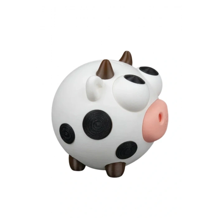 Eco Lounge Sevimli İnek Kumbara 13 cm – Dekoratif Para Kutusu 3D Baskı