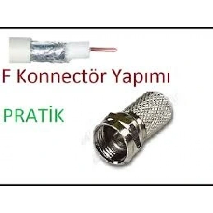 EF VİDA 50 PARÇA  UYDU KONNEKTÖR RG-6-F (5047)