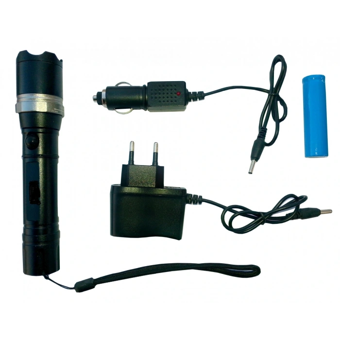 El Feneri: Zoomlu + Sellektörlü + Şarjlı El Feneri (500 metre) (5047)