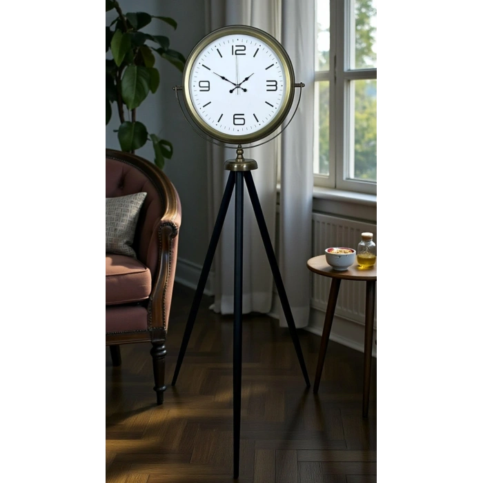 Elegant Vintage Tripod Ayaklı Saat