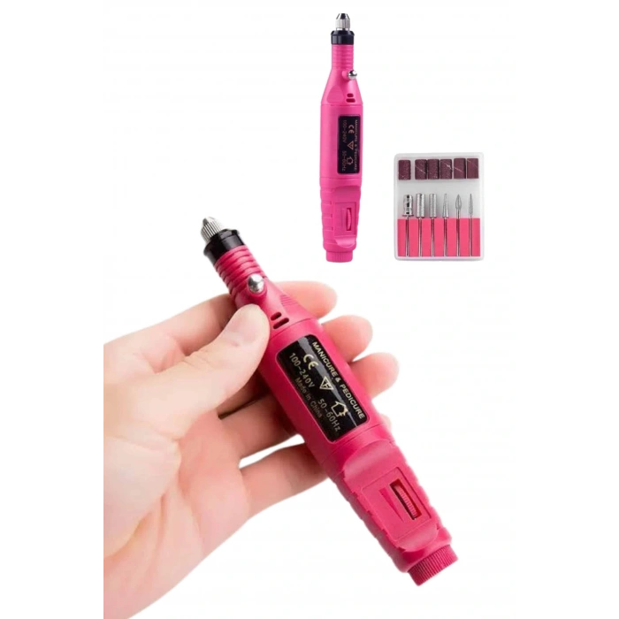 Elektrikli Profesyonel Manikür Pedikür Seti Değiştirilebilir Başlık Seçeneği