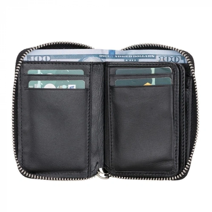 Elvis Deri Erkek Cüzdan RST1 Siyah