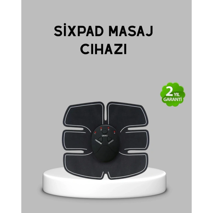 EMS Göbek ve Kol Kas Uyarıcı Cihaz 6 Modlu Elektronik Vücut Şekillendirici