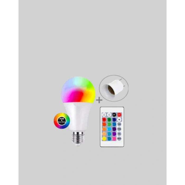 Enerji Verimli Akıllı LED Ampul, Uzaktan Kontrol Özellikli
