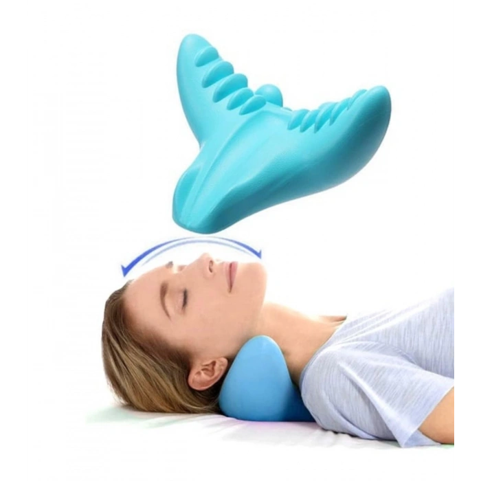 Ergonomik Boyun Masaj Yastığı – Servikal Traksiyon Destekli, Omurilik Ortopedik Yastık