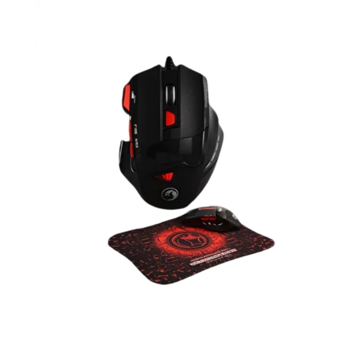 Ergonomik Gaming Mouse ve Mousepad 3 DPI Ayarlı LED Işıklı Tasarım