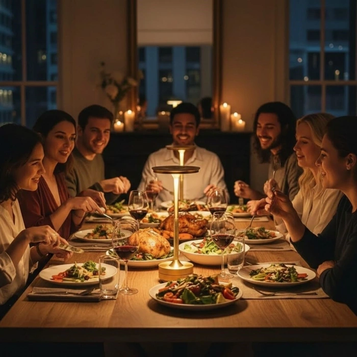 Eskitme Gold Kasa Dokunmatik Şarjlı Masa Lambası – 3 Renk Işık Modlu, LED Aydınlatmalı, Modern . Dekoratif Abajur