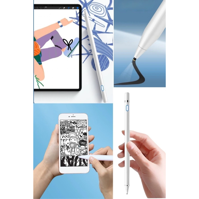 Evrensel Tablet Ve Dokunmatik Telefonlarla Uyumlu Hassas Çizim Ve Tasarım Kalemi