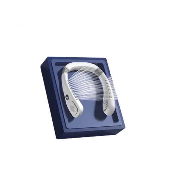 Giyilebilir Bladeless Boyun Fanı | 360° Serinlik, 5 Kademe Rüzgar, USB Şarjlı Sessiz Mini Klima