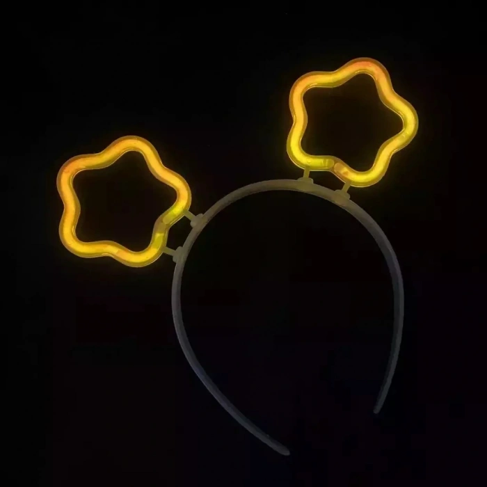 Glow Stick Karanlıkta Yanan Fosforlu Yıldız Taç 12 Adet (5047)