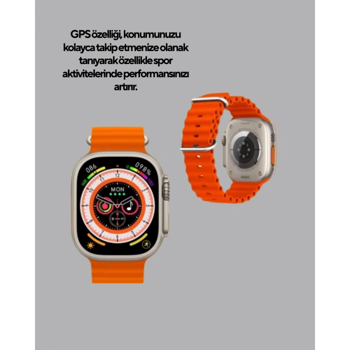 GPS’li Akıllı Saat – Nabız, Uyku ve Adım Takibi, Suya Dayanıklı