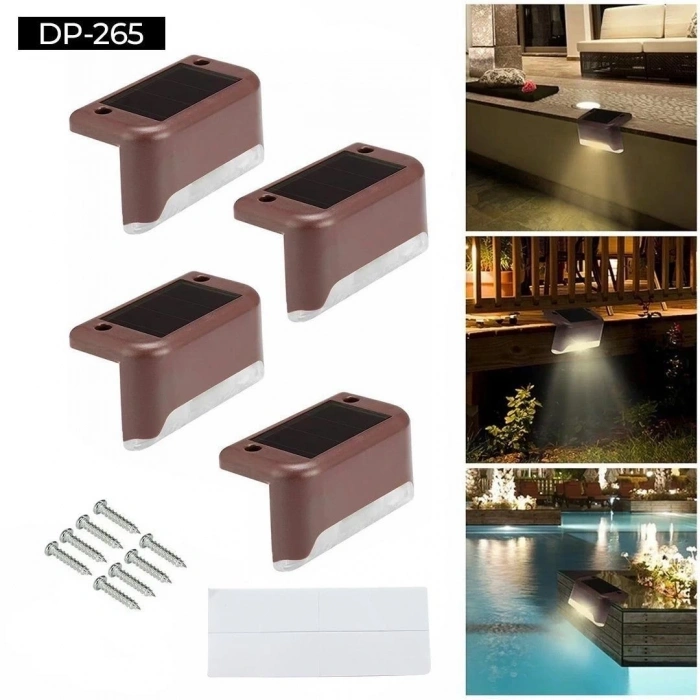 Güneş Enerjili Köşe Lambası 4lü