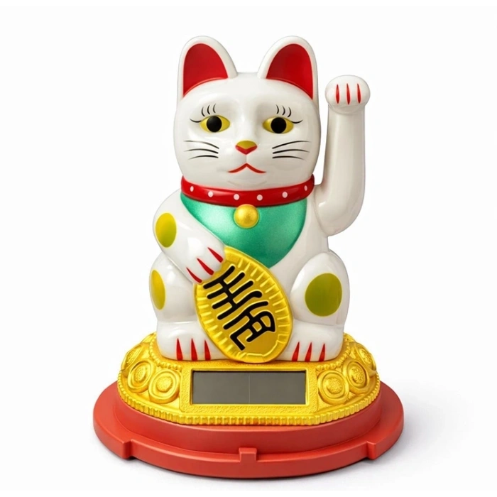 Güneş Enerjili Sallanan Şans Kedisi - Maneki Neko Alk4520