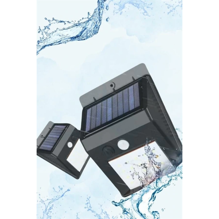 Güneş Enerjili Sensörlü Duvar Lambası Bahçe Lamba Suya Dayanıklı Bahçe Aydınlatma