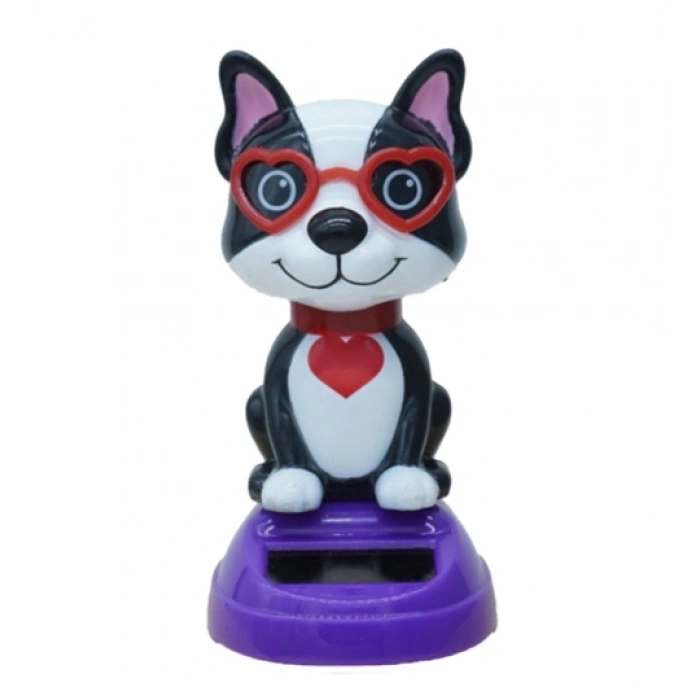 Güneş Enerjili Solar Sallanan Gözlüklü Kedi