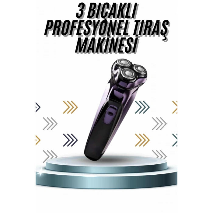 Günlük Kullanıma Uygun Profesyonel Tıraş Makinesi Döner Başlıklı
