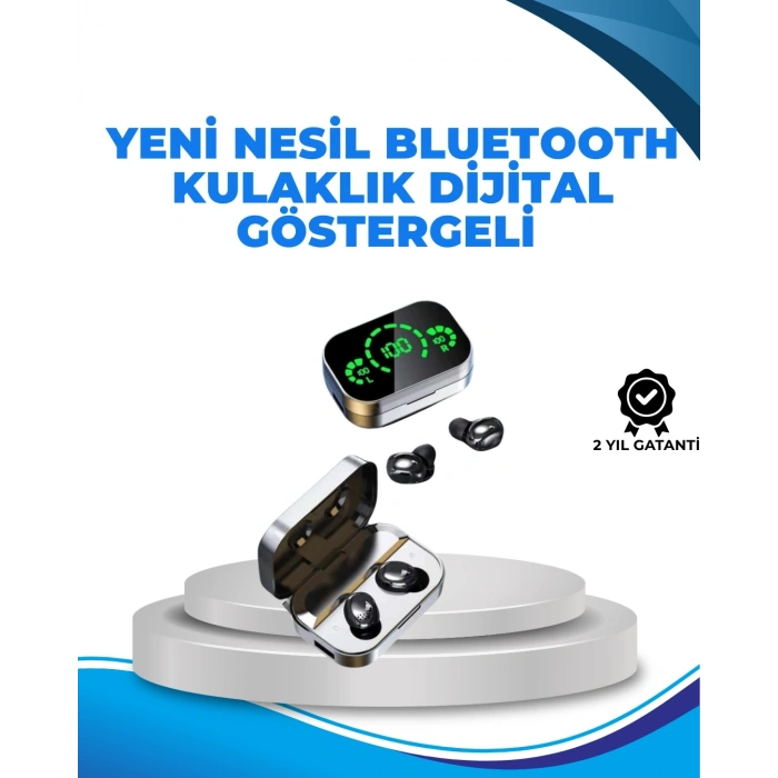 Gürültü Engelleyici Bluetooth Kulaklık – Akıllı Ekranlı, HiFi Ses Kalitesi