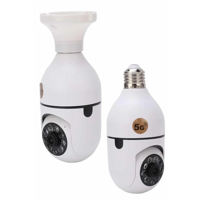 Güvenlik Kamerası Wi-Fi Özellikli 360 Derece Full Hd 1080p Ampül Kamera