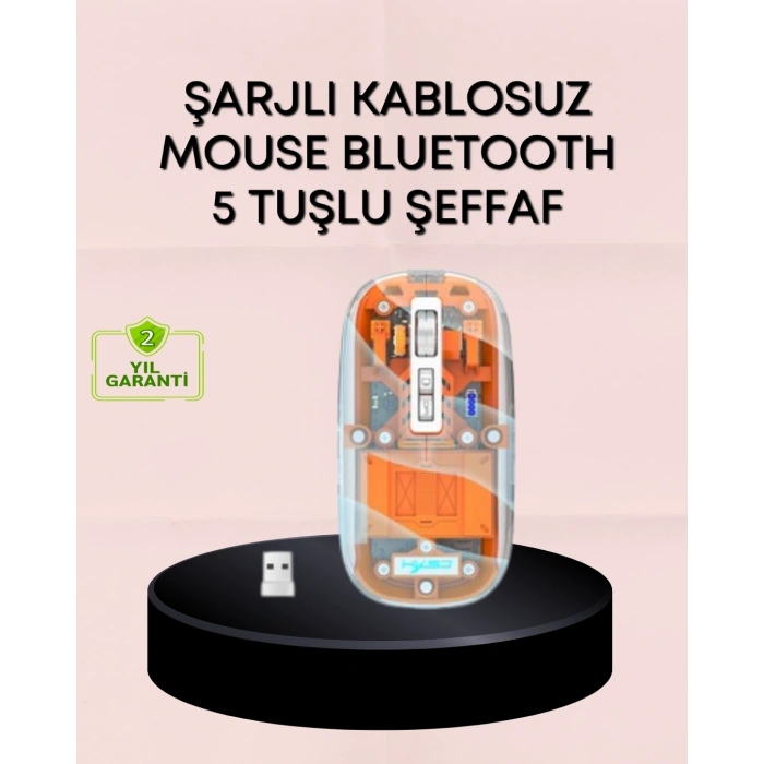 Hafif ve Taşınabilir Fare – 43 Gram, Otomatik Uyku Modlu