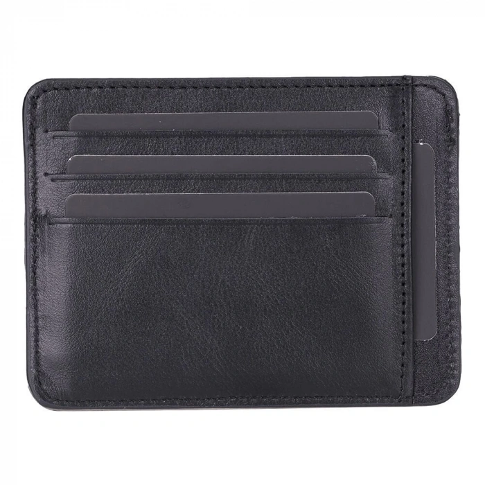 Hakiki Deri, El Yapımı Kartlık BLWL20 RST1 Siyah