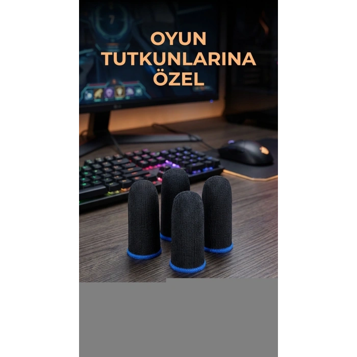 Hassas Kontrol İçin Dayanıklı Oyuncu Parmaklık Eldiven 4lü Set