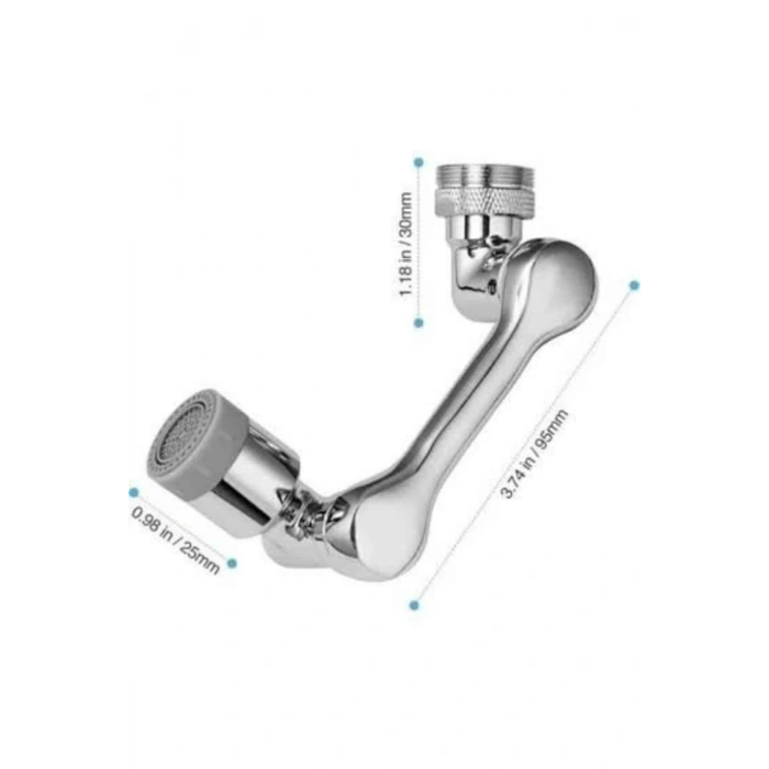 Her Yere Dönebilen Tasarruflu Mutfak Musluk Başlığı Ucu Musluk Ucu Oynar Başlıklı