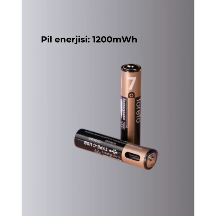 Hızlı Şarj Teknolojili USB Şarjlı AAA Pil – 40 Dakikada Tam Şarj