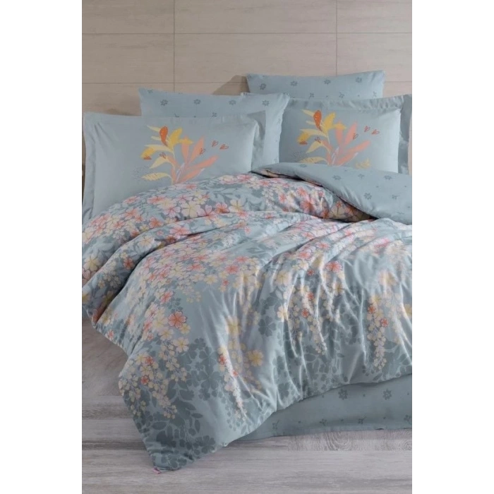 Hobby Çift Kişilik Ranforce Nevresim Takımı Serena Kahve