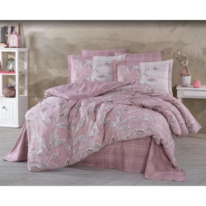 Hobby Çift Kişilik Ranforce Nevresim Takımı Vanessa Pudra