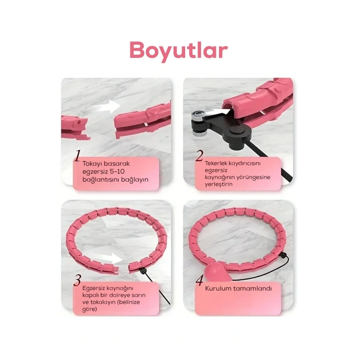 Hula Hoop Bel Bölgesi Ayarlanabilir,Akıllı bel İnceltme Çemberi