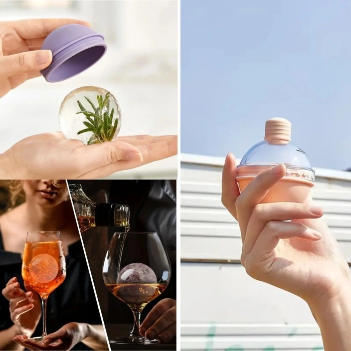 Hunili Altı Silikon Kolay Çıkabilen Büyük Boy Küre Buzluk (5047)