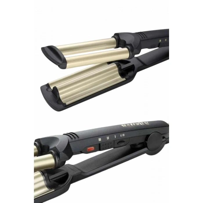 İkili Wag Maşa Saç Şekillendirici Seramik Kaplama Isı Ayarlı