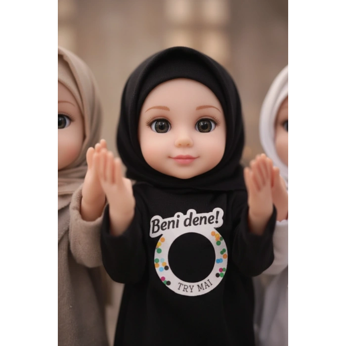 İlahi Söyleyen Tesettürlü Dua Eden Edep Bebek  Ramazan Oyuncağı
