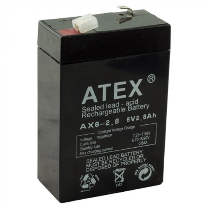 İnce Akü 6v 2.8ah Amper Bx40