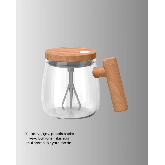 IP6 Su Geçirmez Şarjlı Kupa – 3D Karıştırma, Sabit Sıcaklık, 400 ml