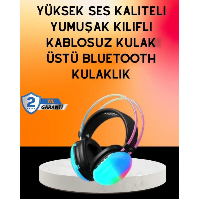 IPX4 Suya Dayanıklı Kablosuz Kulak Üstü  Kulaklık