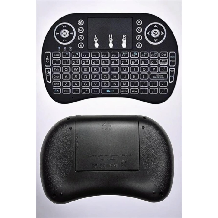 Işıklı Kablosuz Mini Q Klavye Tüm Cihazlara Uyumlu