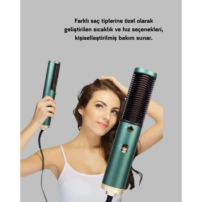 İyon Teknolojili Profesyonel Saç Kurutma ve Şekillendirme Makinesi 360° Dönebilen