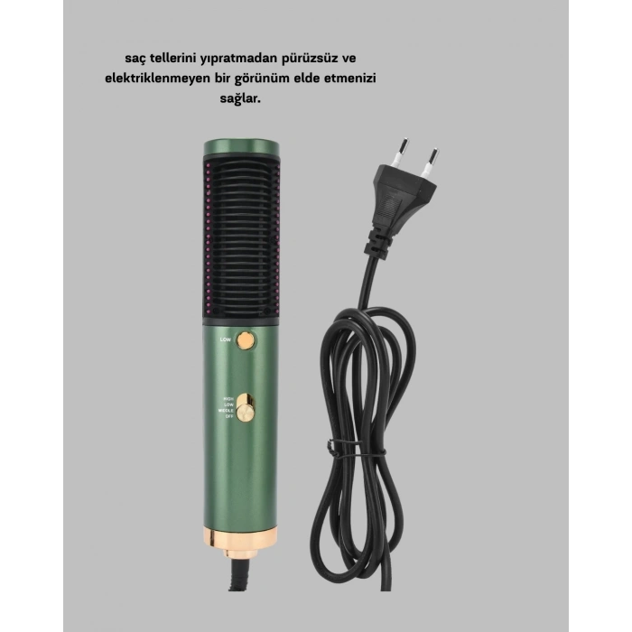 İyon Teknolojili Profesyonel Saç Kurutma ve Şekillendirme Makinesi 360° Dönebilen