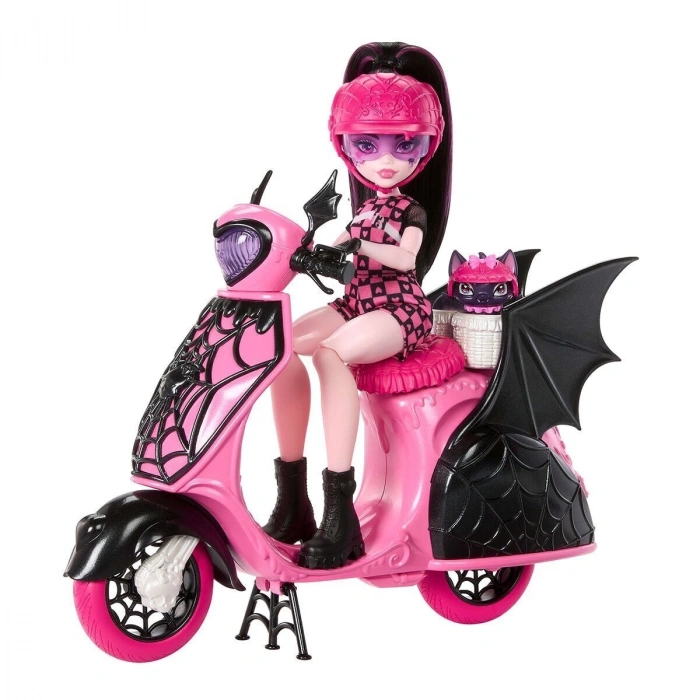 JDR61 Monster High Vamptastic Scooter Draculaura
