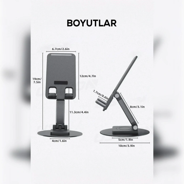 Kablo Geçirilebilir Telefon Tutucu