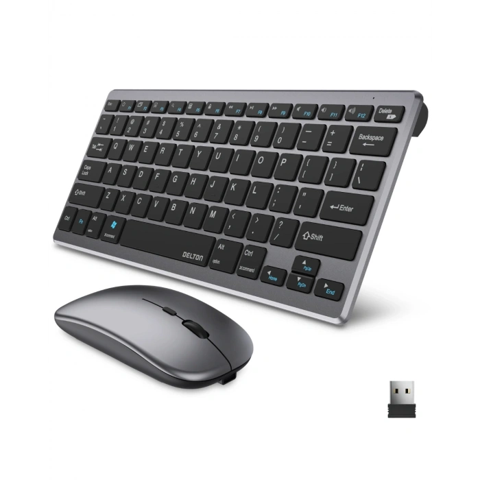 Kablosuz Bluetooth Klavye Mouse Seti Şarjlı Tablet Laptop Uyumlu